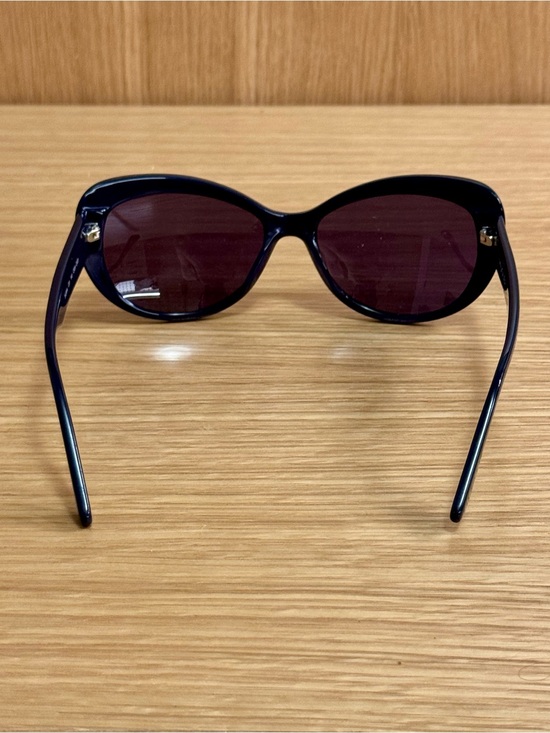 Mugler Navy Blue Oversized Cat Eye Sunglasses main image 5